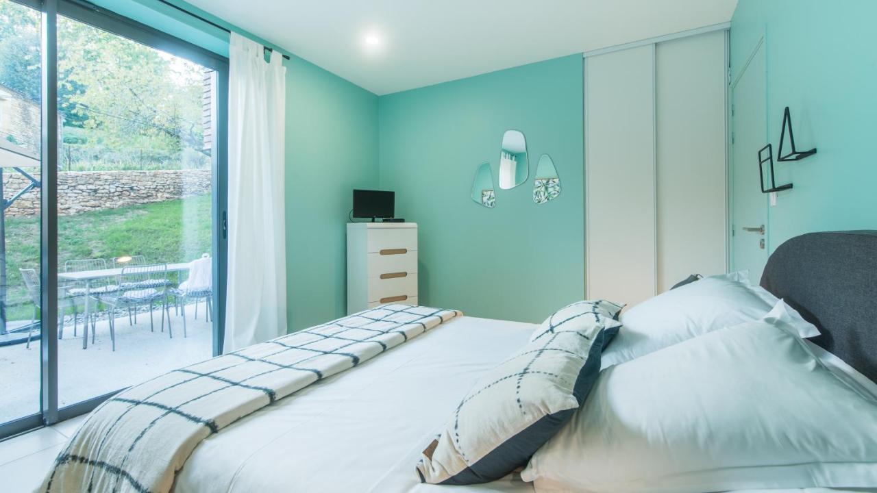 Cote Jardin Avec Jacuzzi Privatif Et Parking Prive Appartement Sarlat-la-Canéda Buitenkant foto